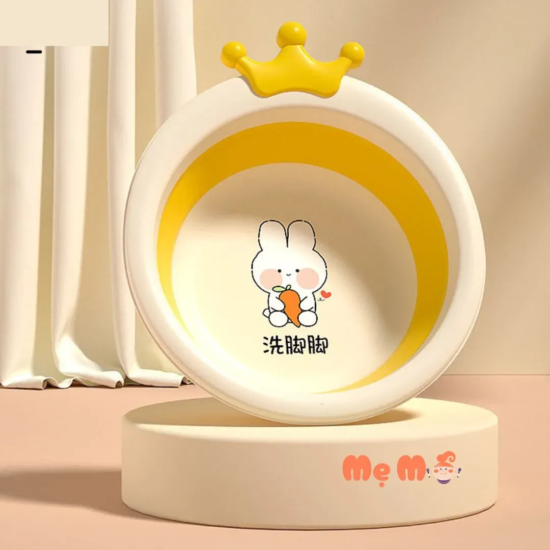 Chậu Rửa Mặt Gấp Gọn Cho Bé Đồ Sơ Sinh Cao Cấp Siêu Tiện Lợi , Mang Đi Du Lịch