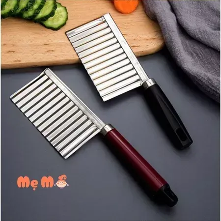 Dao răng cưa lượn sóng Bằng Inox- không rỉ cắt Rau Quả Cho Bé Ăn Dặm